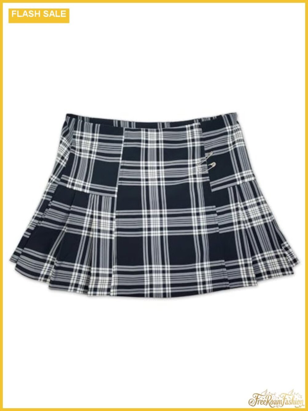 Plaid Mid Rise Casual Skirt Spring Summer Women's Size